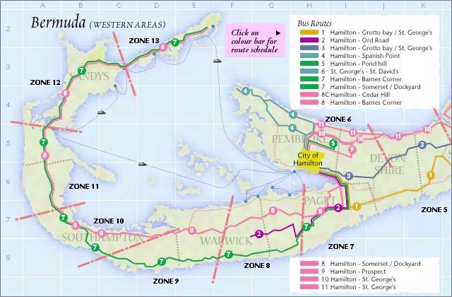 western bermuda bus route map