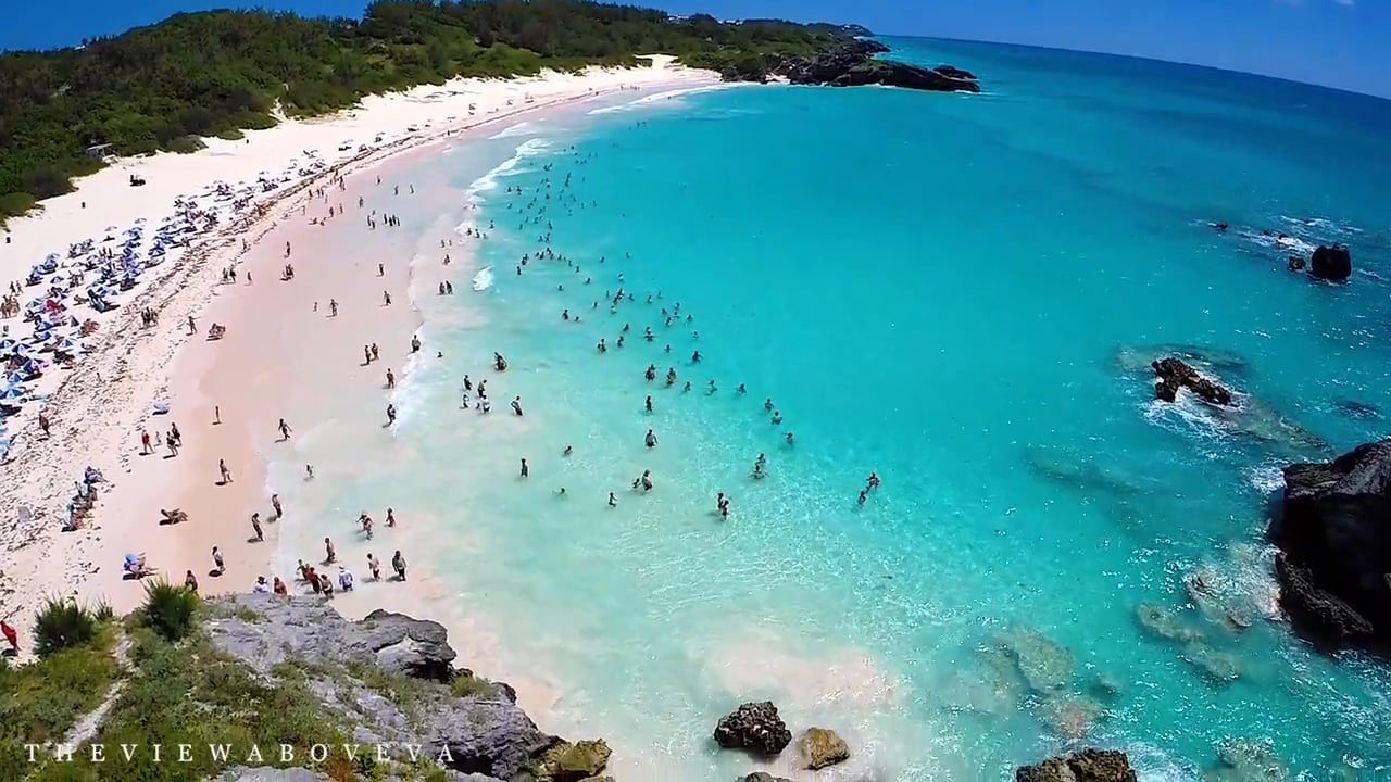 Video Aerial View Of Bermuda S Beaches Forever