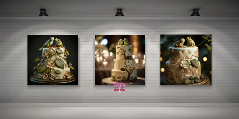 Virtual Art Photo Gallery | Bermuda Treefrog Wedding Cake