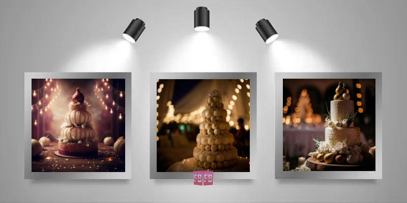 Virtual Art Photo Gallery | Bermuda Onion Wedding Cake
