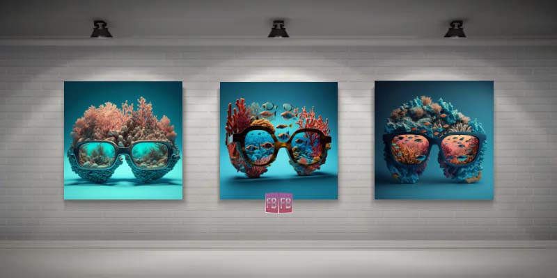 Virtual Art Photo Gallery | Coral Reef Sunglasses