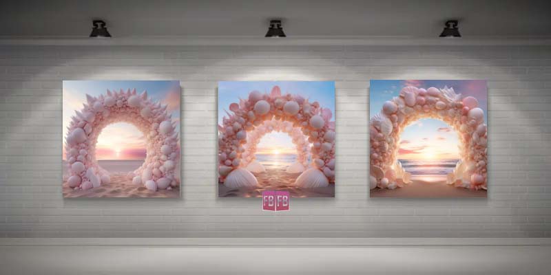 Virtual Art Photo Gallery | Bermuda Seashell Moongates