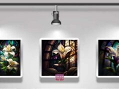 Virtual Art Photo Gallery | Easter Lily Stained Glass Windows