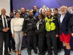 Hamilton Princess Serves Christmas Dinner To Police & Firefighters