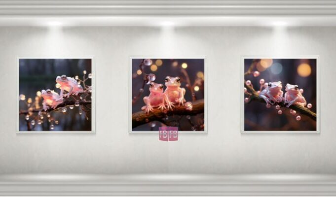 Virtual Art Photo Gallery | Pink Bermuda Treefrogs