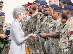 Duchess Of Gloucester Visits Warwick Camp