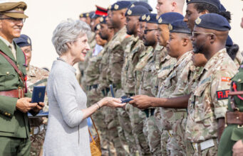 Duchess Of Gloucester Visits Warwick Camp