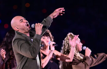 Nicholas Christopher Performs At Giants–Cowboys NFL Game
